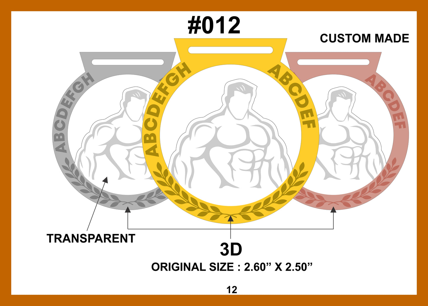 Custom Made Medal #012