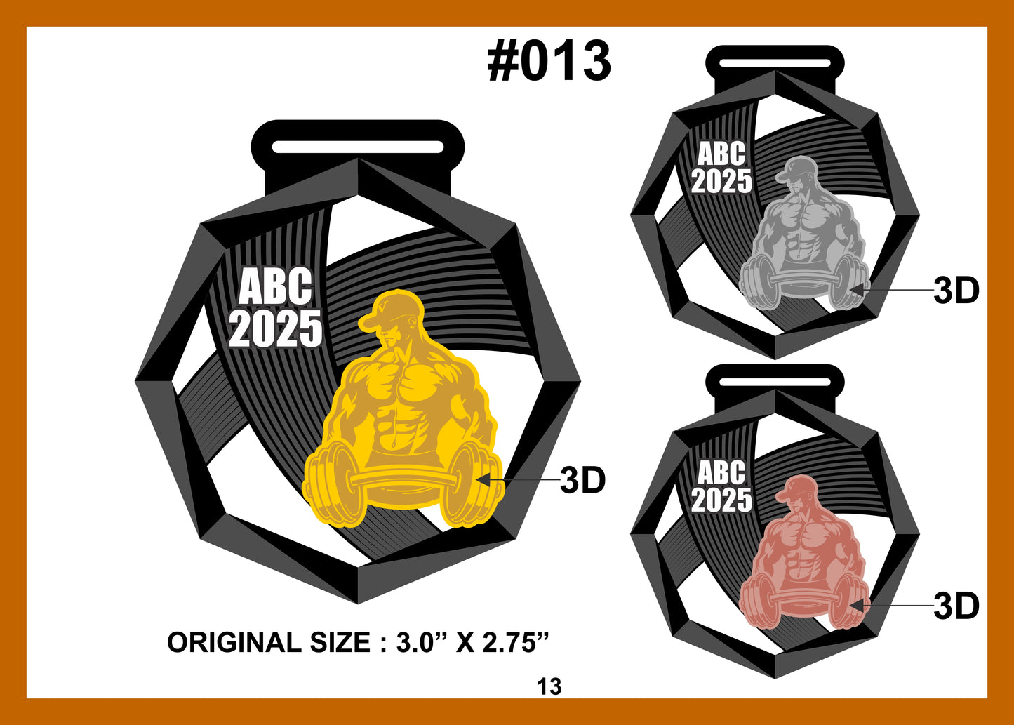 Custom Made Medal #013