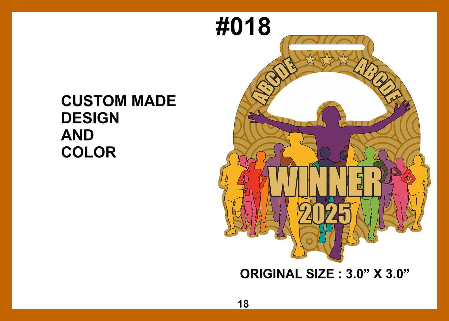 Custom Made Medal #018