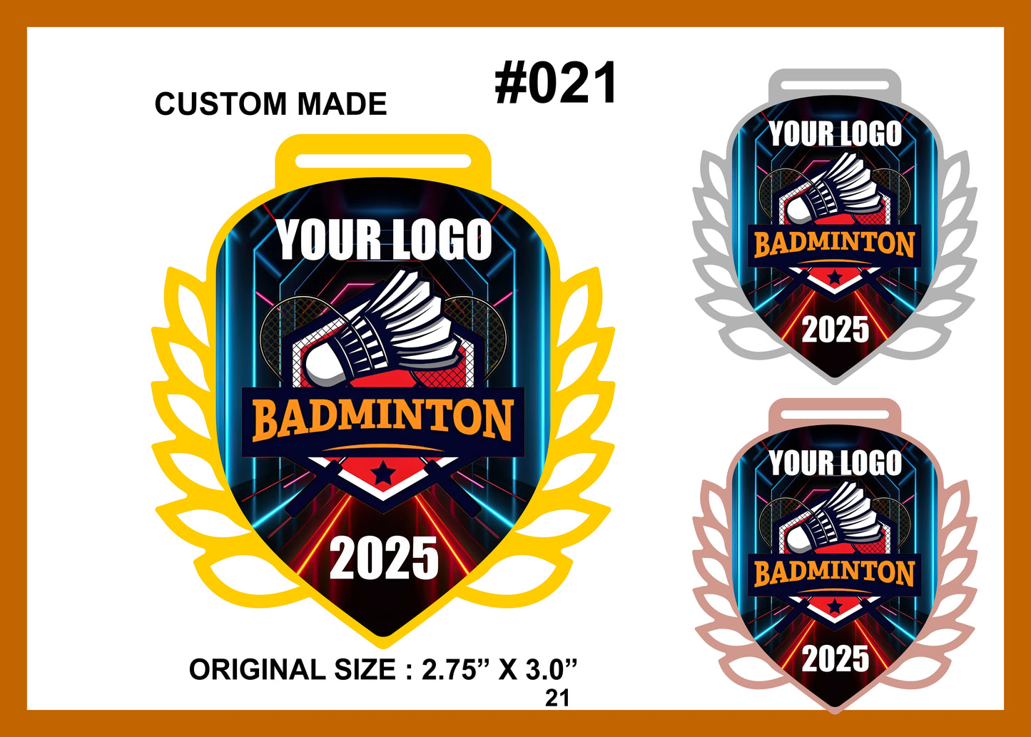 Custom Made Medal #021