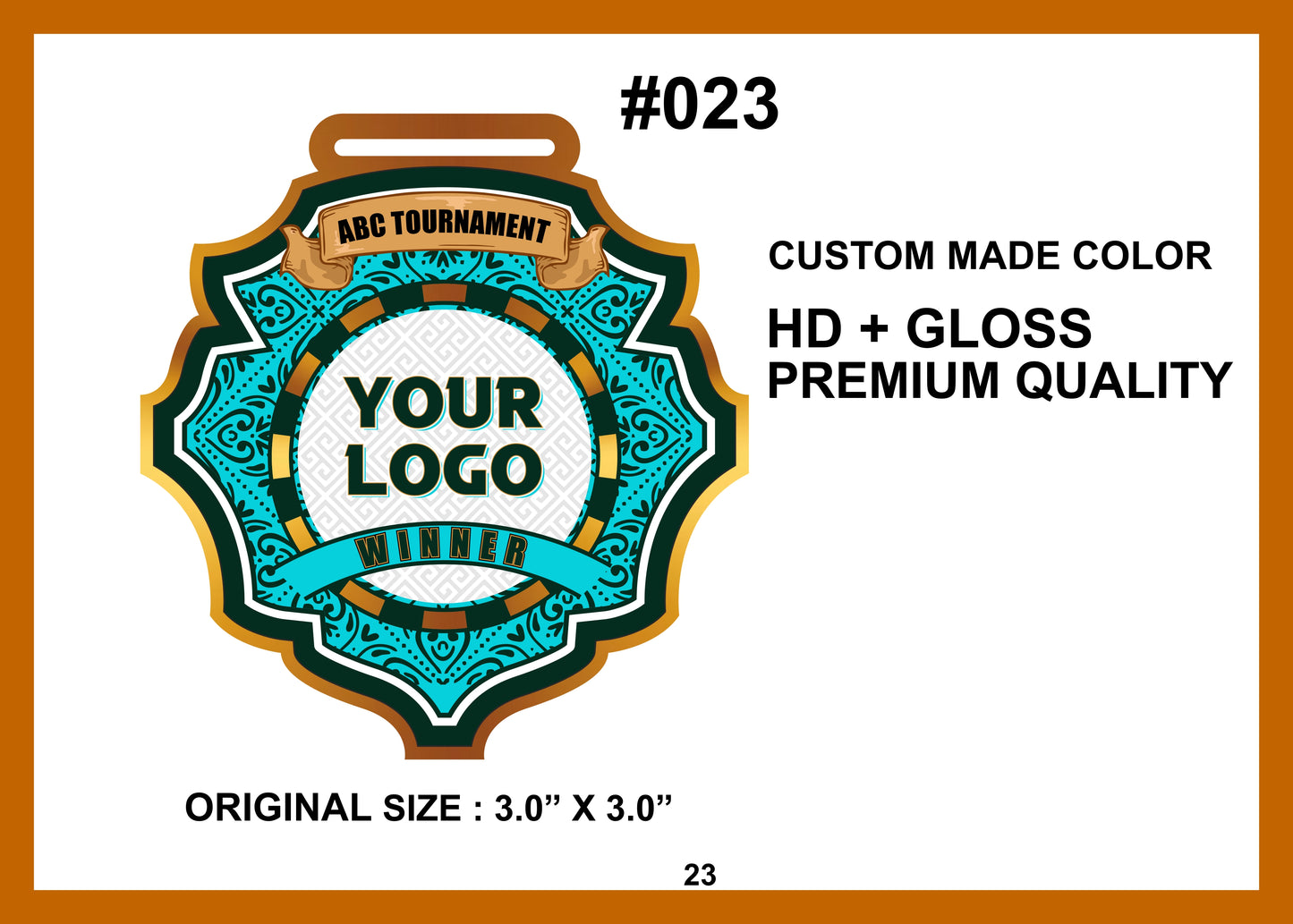 Custom Made Medal #023
