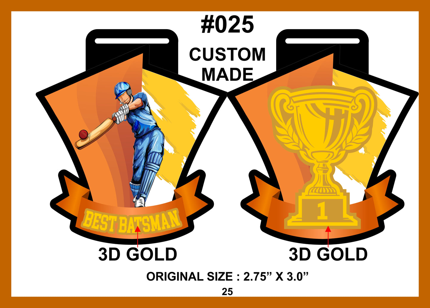 Custom Made Medal #025