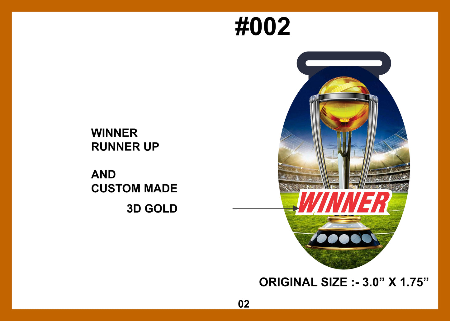 Custom Made Medal #002
