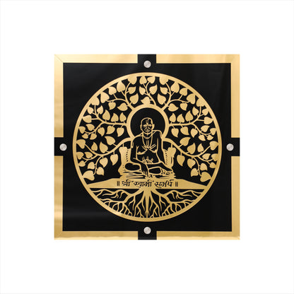 Shree Swami Black & Golden Acrylic Wall Art