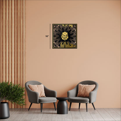 Ekadanta Black & Golden Acrylic Wall Art