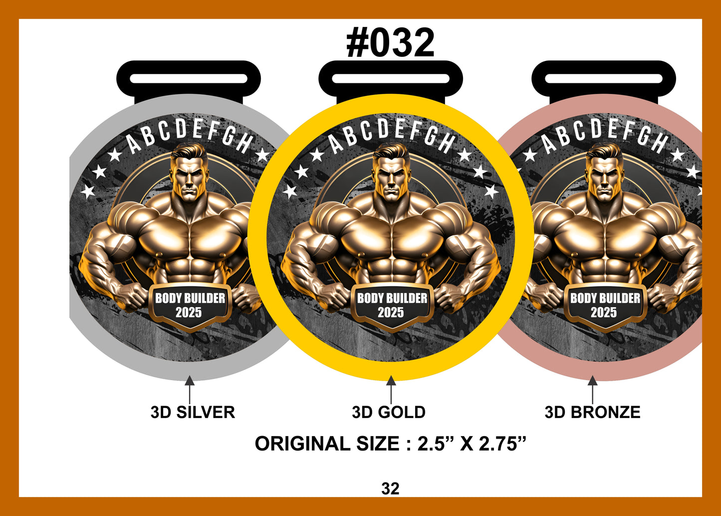 Custom Made Medal #032
