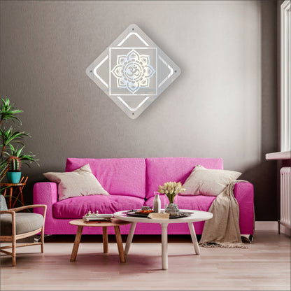 Mandala OM Reflective Acrylic Wall Art