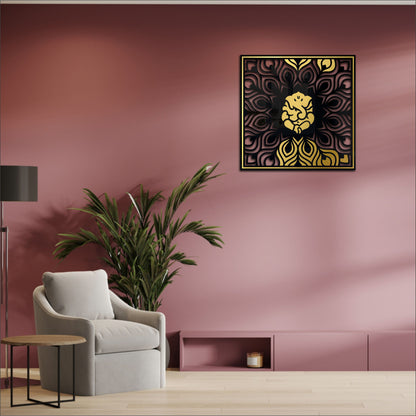 Ekadanta Black & Golden Acrylic Wall Art