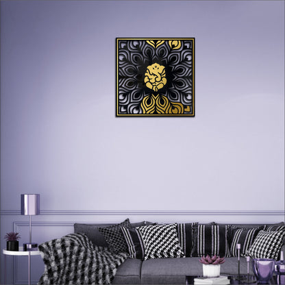 Ekadanta Black & Golden Acrylic Wall Art